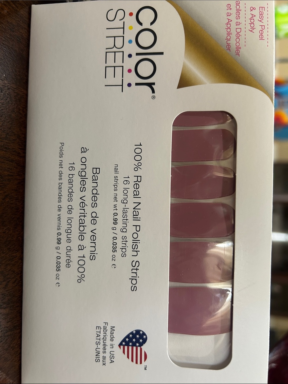 Color Street Manchester Mauve Nail Polish Strips